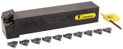 Kennametal - External Thread, Right Hand Cut, 1" Shank Width x 1" Shank Height Indexable Threading Toolholder - 6" OAL, LT 16ER Insert Compatibility, LSSR163D Toolholder, Series LT Threading - Industrial Tool & Supply