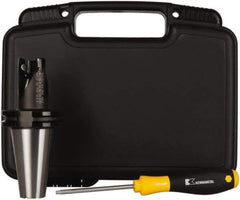 Kennametal - 1-1/4" Cut Diam, 0.71" Max Depth of Cut, 5.562" OAL, Indexable Square Shoulder End Mill - EC18.., EP18.. Inserts, CAT 40 Taper Shank, 0° Lead Angle, Through Coolant - Industrial Tool & Supply