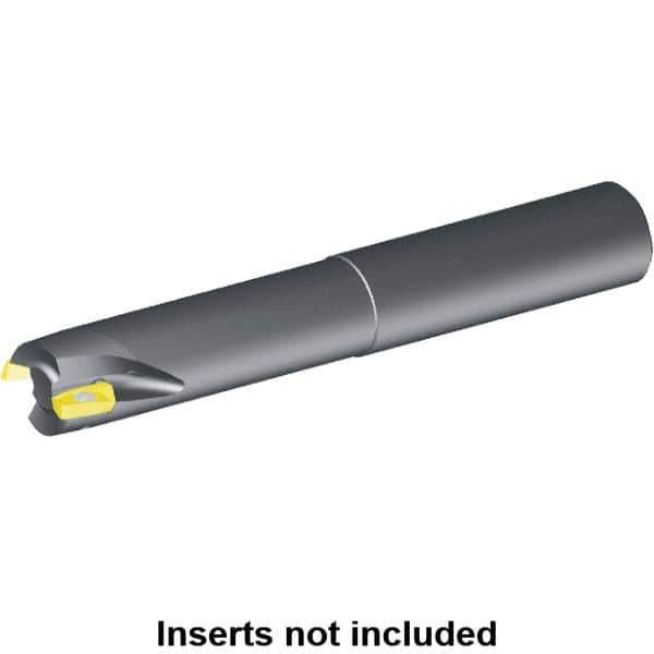 Kennametal - 25mm Cut Diam, 17.9mm Max Depth of Cut, 25mm Shank Diam, 150mm OAL, Indexable Square Shoulder Helical End Mill - EDCT 1805.. Inserts, Cylindrical Shank, 90° Lead Angle, Through Coolant, Series Mill 1-18 - Industrial Tool & Supply