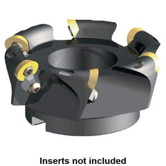 Kennametal - 2" Cut Diam, 0.29" Max Depth, 3/4" Arbor Hole, 3 Inserts, RFCW 53... Insert Style, Indexable Copy Face Mill - KSSR Cutter Style, 31,900 Max RPM, 1-3/4 High, Series KSSR-RPF - Industrial Tool & Supply