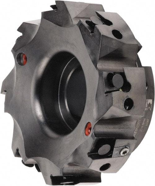 Kennametal - 8 Inserts, 101.6mm Cut Diam, 1-1/4" Arbor Diam, 3/8" Max Depth of Cut, Indexable Square-Shoulder Face Mill - 0/90° Lead Angle, 1-3/4" High, BGHX 15L5... Insert Compatibility, Series Fix-Perfect - Industrial Tool & Supply