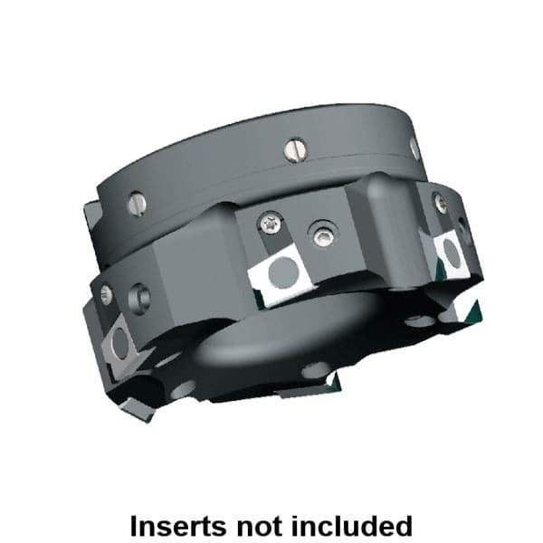 Kennametal - 8 Inserts, 125mm Cut Diam, 40mm Arbor Diam, 9.5mm Max Depth of Cut, Indexable Square-Shoulder Face Mill - 0/90° Lead Angle, 63mm High, BGHX 15L5... Insert Compatibility, Series Fix-Perfect - Industrial Tool & Supply