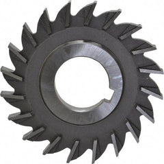 Made in USA - 3" Diam x 5/16" Width of Cut, 20 Teeth, High Speed Steel Side Milling Cutter - Straight Teeth, Uncoated - Industrial Tool & Supply