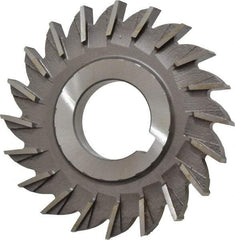 Made in USA - 3" Diam x 11/32" Width of Cut, 20 Teeth, High Speed Steel Side Milling Cutter - Straight Teeth, Uncoated - Industrial Tool & Supply