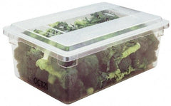 Rubbermaid - Rectangular, Clear Polycarbonate Food Tote Box - 12" High x 18" Wide x 26" Long - Industrial Tool & Supply