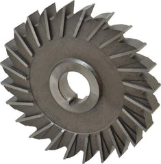 Made in USA - 5" Diam x 5/8" Width of Cut, 24 Teeth, High Speed Steel Side Milling Cutter - Straight Teeth, Uncoated - Industrial Tool & Supply
