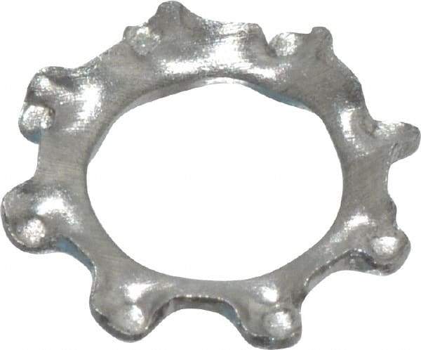 Value Collection - M4 Screw, 4.3mm ID, Stainless Steel External Tooth Lock Washer - 8mm OD, Uncoated, Grade 18-8 & Austenitic A2 - Industrial Tool & Supply