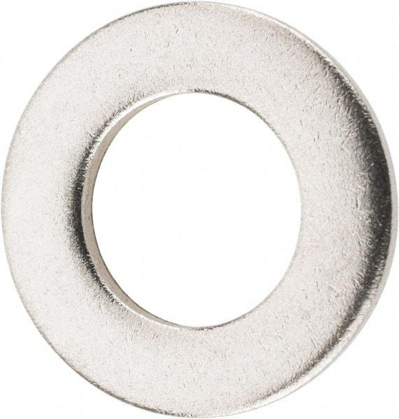 Value Collection - M12 Screw, Grade 316 Stainless Steel Standard Flat Washer - 13mm ID x 24mm OD, Plain Finish - Industrial Tool & Supply
