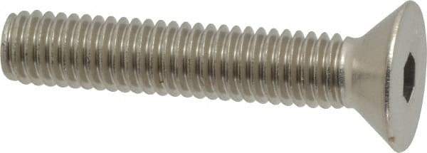 Value Collection - 3/8-16 UNC Hex Socket Drive, 82° Flat Screw - Grade 316 Stainless Steel, Fully Threaded, 2" OAL - Industrial Tool & Supply