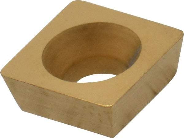 Interstate - SDEB21.51 Grade TCN55 Carbide Milling Insert - TiN Finish, 3/32" Thick, 1/4" Inscribed Circle, 1/64" Corner Radius - Industrial Tool & Supply