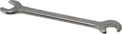 Blackhawk by Proto - 5/16" x 9/32" Standard Ignition Open End Wrench - 3-1/2" OAL, Double End, Satin Finish, 15° & 60° Head Angle - Industrial Tool & Supply