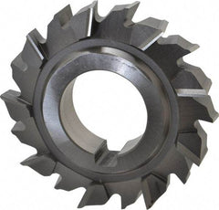 Made in USA - 3" Diam x 5/8" Width of Cut, 18 Teeth, High Speed Steel Side Milling Cutter - Staggered Teeth, Uncoated - Industrial Tool & Supply