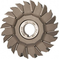 Made in USA - 6" Diam x 1-1/4" Width of Cut, 24 Teeth, High Speed Steel Side Milling Cutter - Staggered Teeth, Uncoated - Industrial Tool & Supply