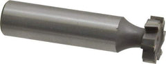 Made in USA - 5/8" Diam x 3/16" Face Width, Carbide-Tipped, 6 Teeth, Shank Connection Woodruff Keyseat Cutter - Uncoated, 2-3/16" OAL x 1/2" Shank, Staggered Teeth, ANSI 605, Old Standard 61 - Industrial Tool & Supply