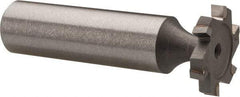Made in USA - 3/4" Diam x 1/8" Face Width, Carbide-Tipped, 6 Teeth, Shank Connection Woodruff Keyseat Cutter - Uncoated, 2-1/8" OAL x 1/2" Shank, Staggered Teeth, ANSI 406, Old Standard 7 - Industrial Tool & Supply