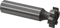 Made in USA - 3/4" Diam x 3/16" Face Width, Carbide-Tipped, 6 Teeth, Shank Connection Woodruff Keyseat Cutter - Uncoated, 2-3/16" OAL x 1/2" Shank, Staggered Teeth, ANSI 606, Old Standard 9 - Industrial Tool & Supply