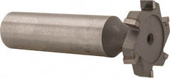 Made in USA - 7/8" Diam x 5/32" Face Width, Carbide-Tipped, 6 Teeth, Shank Connection Woodruff Keyseat Cutter - Uncoated, 2-5/32" OAL x 1/2" Shank, Staggered Teeth, ANSI 507, Old Standard 10 - Industrial Tool & Supply