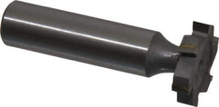 Made in USA - 7/8" Diam x 3/16" Face Width, Carbide-Tipped, 6 Teeth, Shank Connection Woodruff Keyseat Cutter - Uncoated, 2-3/16" OAL x 1/2" Shank, Staggered Teeth, ANSI 607, Old Standard 11 - Industrial Tool & Supply