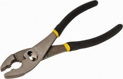 Stanley - 8" OAL, 1-45/64" Jaw Length, Slip Joint Pliers - 2 Positions, Serrated Jaw, Slip Joint Head, Slip Joint Plier Tool, Serrated Pipe Jaw - Industrial Tool & Supply