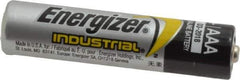Ability One - Size AAA, Alkaline, Standard Battery - 1.5 Volts, Button Tab Terminal - Industrial Tool & Supply