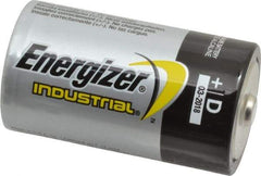Ability One - Size D, Alkaline, Standard Battery - 1.5 Volts, Button Tab Terminal - Industrial Tool & Supply