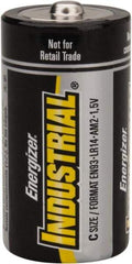 Ability One - Size C, Alkaline, Standard Battery - 1.5 Volts, Button Tab Terminal - Industrial Tool & Supply
