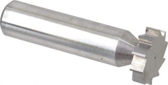 Made in USA - 3/4" Diam x 3/16" Face Width, Solid Carbide, 10 Teeth, Shank Connection Woodruff Keyseat Cutter - Uncoated, 2-3/16" OAL x 1/2" Shank, Straight Teeth, ANSI 606, Old Standard 9 - Industrial Tool & Supply