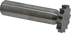 Made in USA - 7/8" Diam x 5/32" Face Width, Solid Carbide, 12 Teeth, Shank Connection Woodruff Keyseat Cutter - Uncoated, 2-5/32" OAL x 1/2" Shank, Straight Teeth, ANSI 507, Old Standard 10 - Industrial Tool & Supply