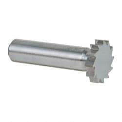 Made in USA - 7/8" Diam x 3/16" Face Width, Solid Carbide, 12 Teeth, Shank Connection Woodruff Keyseat Cutter - Uncoated, 2-3/16" OAL x 1/2" Shank, Straight Teeth, ANSI 607, Old Standard 11 - Industrial Tool & Supply