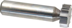 Made in USA - 3/4" Diam x 1/4" Face Width, Solid Carbide, 10 Teeth, Shank Connection Woodruff Keyseat Cutter - Uncoated, 2-1/4" OAL x 1/2" Shank, Straight Teeth, ANSI 806, Old Standard 91 - Industrial Tool & Supply