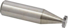 Made in USA - 3/8" Diam x 3/32" Face Width, Solid Carbide, 8 Teeth, Shank Connection Woodruff Keyseat Cutter - Uncoated, 2-3/32" OAL x 1/2" Shank, Straight Teeth, ANSI 303, Old Standard 212 - Industrial Tool & Supply