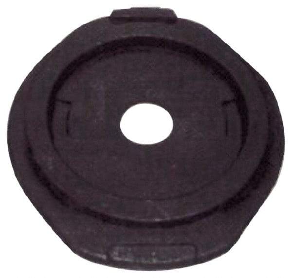 PRO-SAFE - Rubber Standard Channelizer Base - 25 Lb, Black - Industrial Tool & Supply
