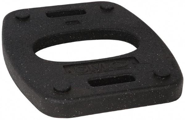 PRO-SAFE - 18-1/2" Wide x 1.8" High Rubber Vertical Panel Rubber Base - 20 Lb, Black - Industrial Tool & Supply