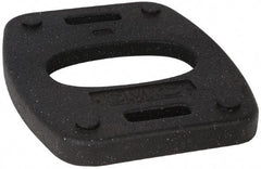 PRO-SAFE - 18-1/2" Wide x 1.8" High Rubber Vertical Panel Rubber Base - 20 Lb, Black - Industrial Tool & Supply