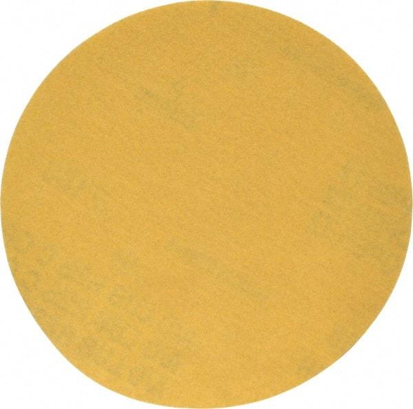 Made in USA - 5" Diam, 180 Grit, Aluminum Oxide Hook & Loop Disc - Very Fine Grade, Coated, C Weight Paper Backing, - Industrial Tool & Supply