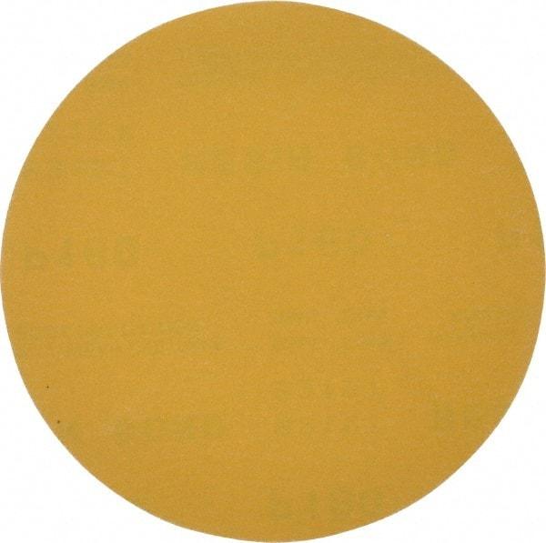 Made in USA - 6" Diam, 180 Grit, Aluminum Oxide Hook & Loop Disc - Very Fine Grade, Coated, C Weight Paper Backing, - Industrial Tool & Supply