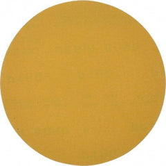 Made in USA - 6" Diam, 180 Grit, Aluminum Oxide Hook & Loop Disc - Very Fine Grade, Coated, C Weight Paper Backing, - Industrial Tool & Supply