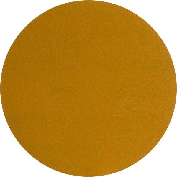 Made in USA - 6" Diam, 240 Grit, Aluminum Oxide Hook & Loop Disc - Very Fine Grade, Coated, C Weight Paper Backing, - Industrial Tool & Supply