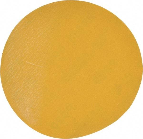 Made in USA - 6" Diam, 320 Grit, Aluminum Oxide Hook & Loop Disc - Extra Fine Grade, Coated, C Weight Paper Backing, - Industrial Tool & Supply