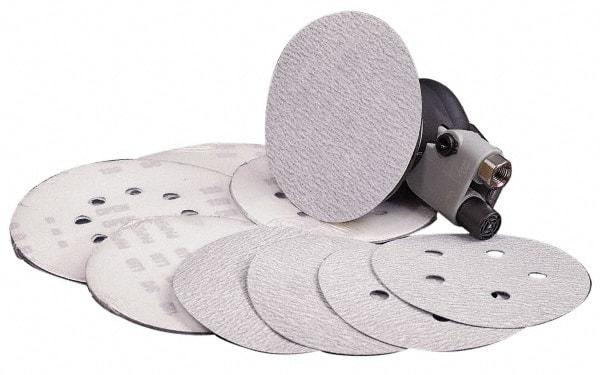 Made in USA - 6" Diam, 180 Grit, Silicon Carbide Hook & Loop Disc - Very Fine Grade, Coated, B Weight Paper Backing, - Industrial Tool & Supply