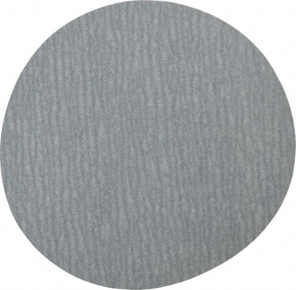 Made in USA - 5" Diam, 320 Grit, Silicon Carbide Hook & Loop Disc - Extra Fine Grade, Coated, B Weight Paper Backing, - Industrial Tool & Supply