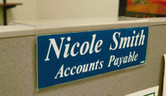 NMC - Acrylic Wall Sign Holder - 8-1/2 Inch Width x 2-1/2 Inch Holder Height - Industrial Tool & Supply