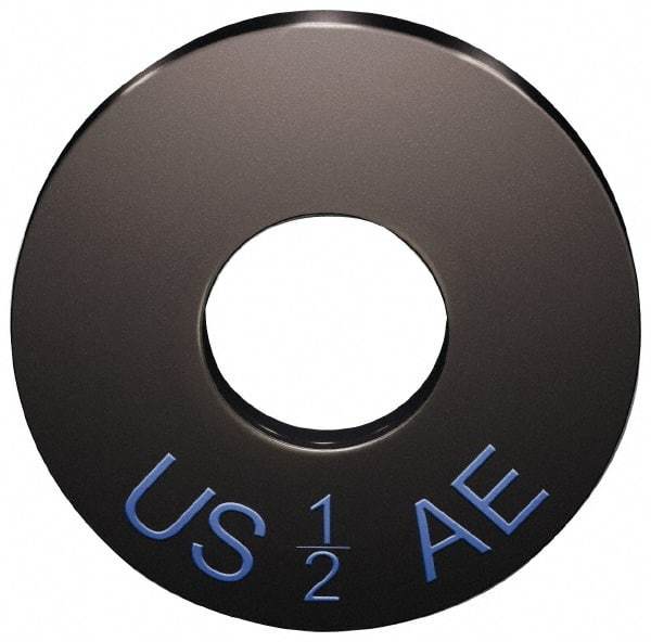 Jergens - 1" Screw, Case Hardened Steel USS/SAE Flat Washer - 1-1/16" ID x 2-1/2" OD, 1/4" Thick, Black Oxide Finish - Industrial Tool & Supply