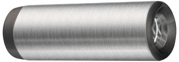 Jergens - 1" Diam x 2" Pin Length Alloy Steel Pull Out Dowel Pin - C 47-58 & C 60-64 (Surface) Hardness, 1 Beveled & 1 Threaded End - Industrial Tool & Supply