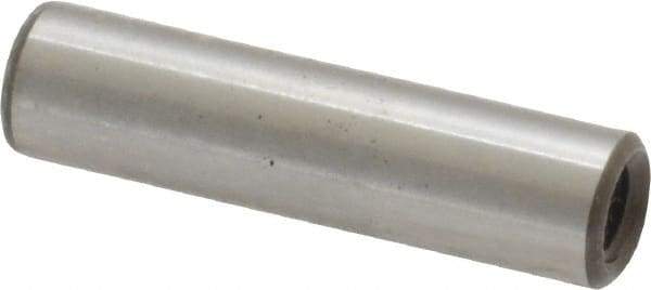 Jergens - 1/4" Diam x 1" Pin Length Alloy Steel Pull Out Dowel Pin - C 47-58 & C 60-64 (Surface) Hardness, 1 Beveled & 1 Threaded End - Industrial Tool & Supply