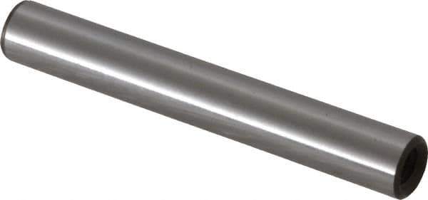 Jergens - 1/4" Diam x 1-3/4" Pin Length Alloy Steel Pull Out Dowel Pin - C 47-58 & C 60-64 (Surface) Hardness, 1 Beveled & 1 Threaded End - Industrial Tool & Supply