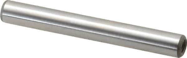 Jergens - 5/16" Diam x 2-1/2" Pin Length Alloy Steel Pull Out Dowel Pin - C 47-58 & C 60-64 (Surface) Hardness, 1 Beveled & 1 Threaded End - Industrial Tool & Supply