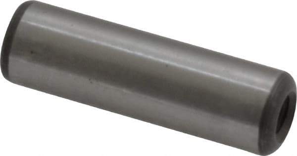 Jergens - 3/8" Diam x 1-1/4" Pin Length Alloy Steel Pull Out Dowel Pin - C 47-58 & C 60-64 (Surface) Hardness, 1 Beveled & 1 Threaded End - Industrial Tool & Supply
