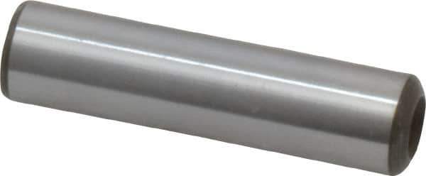 Jergens - 3/8" Diam x 1-1/2" Pin Length Alloy Steel Pull Out Dowel Pin - C 47-58 & C 60-64 (Surface) Hardness, 1 Beveled & 1 Threaded End - Industrial Tool & Supply