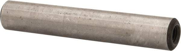 Jergens - 3/8" Diam x 2-1/4" Pin Length Alloy Steel Pull Out Dowel Pin - C 47-58 & C 60-64 (Surface) Hardness, 1 Beveled & 1 Threaded End - Industrial Tool & Supply